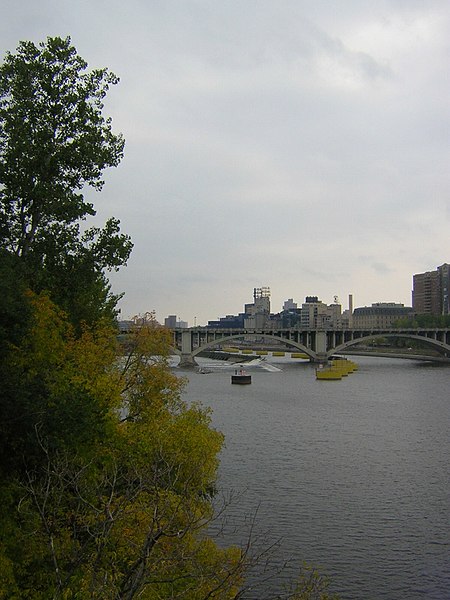 Former site of General Mills today on the Mississippi River at Minneapolis
