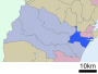 仙台市宮城野区の位置