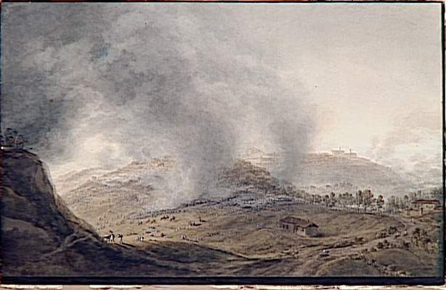 View of the Battle of Mondovi by Giuseppe Pietro Bagetti (1764-1831)