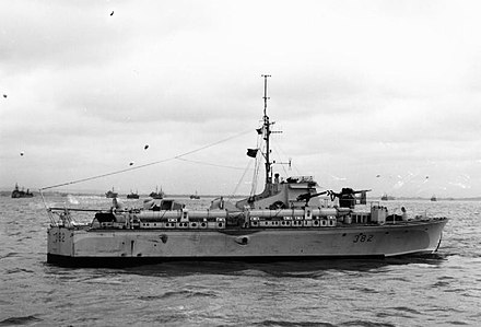 A British World War II Vosper 73-ft. motor torpedo boat