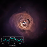Perseushopen fotograferad med Chandra-teleskopet.