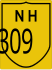 National Highway 309 marker