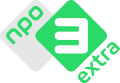 Het logo van NPO 3 Extra van 26 maart 2018 t/m 25 december 2018.