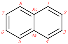 A naftalin számozása