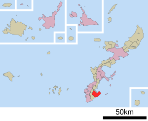 Location of Nanjōs in the prefecture