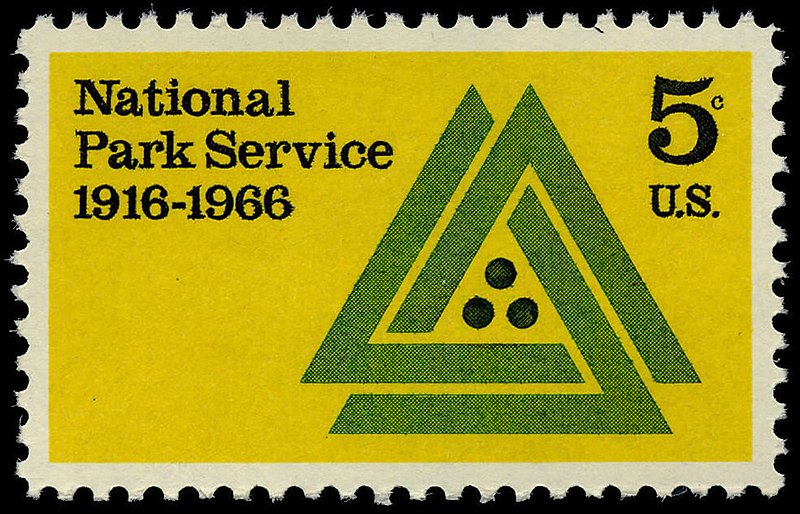 File:National Park Service 50th Anniversary 5c 1966 issue U.S. stamp.jpg