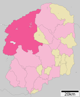 Lokasi Nikkō di Prefektur Tochigi