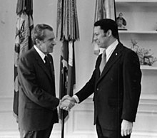 Richard Nixon and Powell, 1973