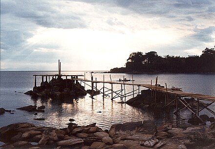 A jetty on Lake Malawi in Nkhata Bay