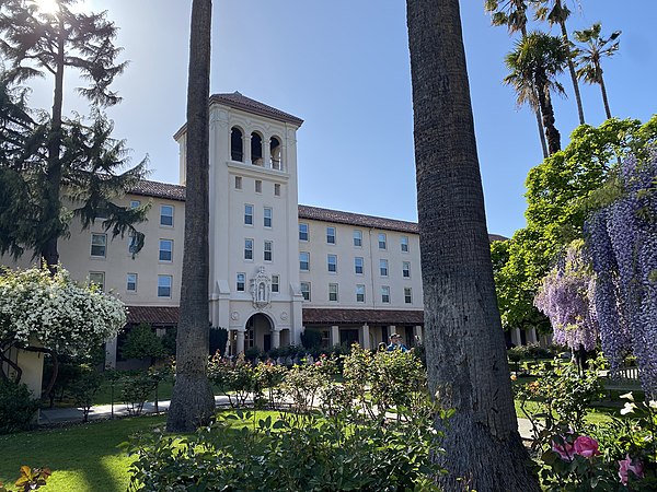 Nobili Hall, built in 1930 in a California Churrigueresque style