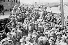 British troops returning to the United Kingdom at Greenock in June 1940 Norwegian troops greenock.JPG