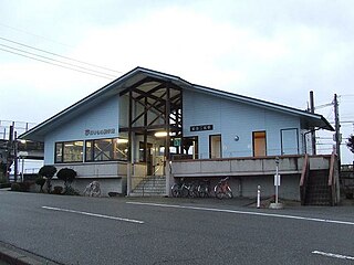 Noto-Ninomiya Station Railway station in Nakanoto, Ishikawa Prefecture, Japan