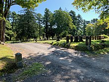 Oak Grove Cemetery and, across the street, Maple Grove Cemetery