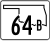 State Highway 64B-Markierung