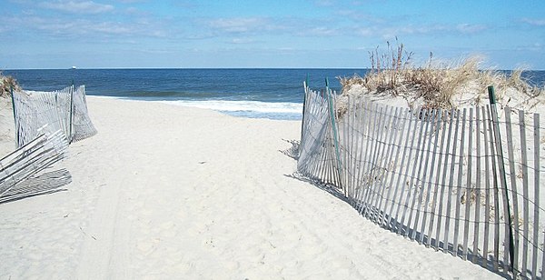 Opening to the beach at Sea Bright