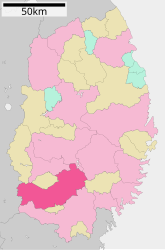 Ōshū - Mapa