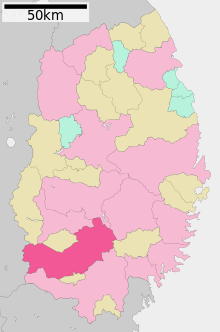 Oshu in Iwate Prefecture Ja.svg