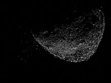 Asteroid (101955) Bennu seen ejecting particles by the OSIRIS-REx PIA23554-AsteroidBennu-EjectingParticles-20190106.jpg