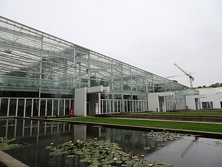 The contemporary wing of the Botanical Garden (Orto Botanico).
