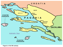 Pagania (Nerantia) in the 9th century