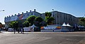 Vista esterna del palazzetto in occasione delle Universiadi 2019