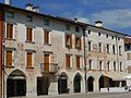 Palazzi affrescati sul lato nord-est di Piazza del Popolo