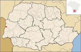 Localização de Pato Bragado no Paraná