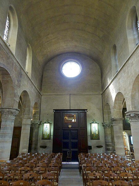 File:Paris (75), église Saint-Julien-le-Pauvre, nef, vue vers l'ouest.JPG