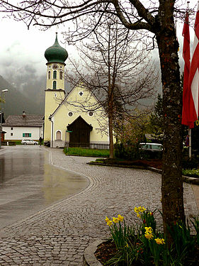 Partenen in a May 2010 cloudy day