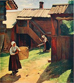 Oljemålning (1910).