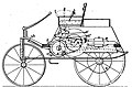 Petter mit Zweizylinder Benzinmotor (1896), Schnittansicht
