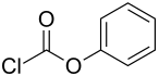 Structural formula of phenyl chloroformate