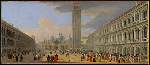 Luca Carlevarijs, Piazza San Marco, Metropolitan Museum of Art, 1709