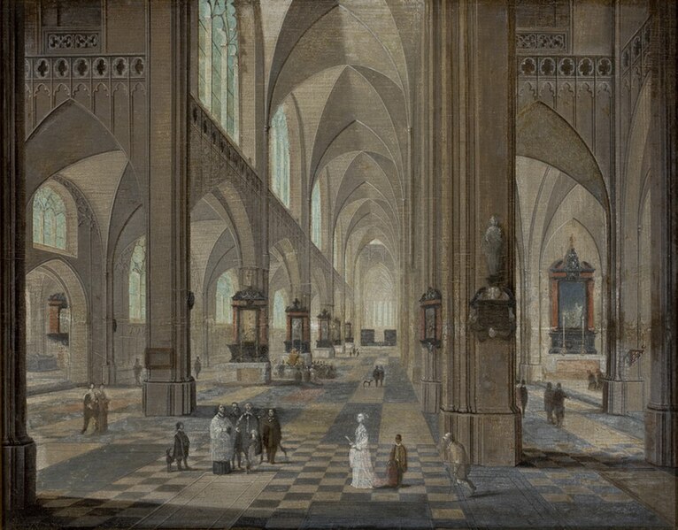 File:Pieter Neefs, o Jovem - Interior de uma Catedral em Antuérpia.jpg