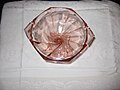 Pink depression Glass Candy Standing Candy Dish