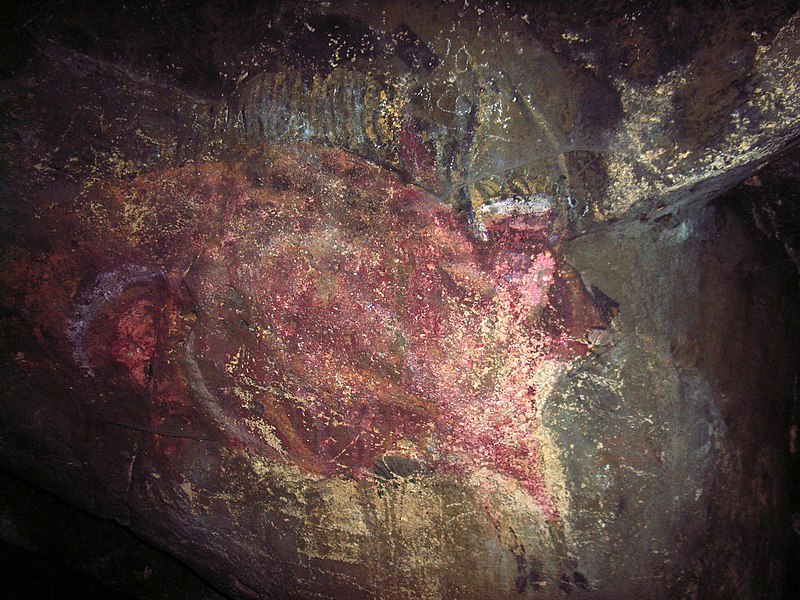 File:Pintura rupestre en la cueva del Reguerillo, enero de 2006.jpg