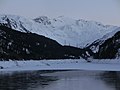 Piz Grevasalvas as seen from Lake Marmorera 1.jpg