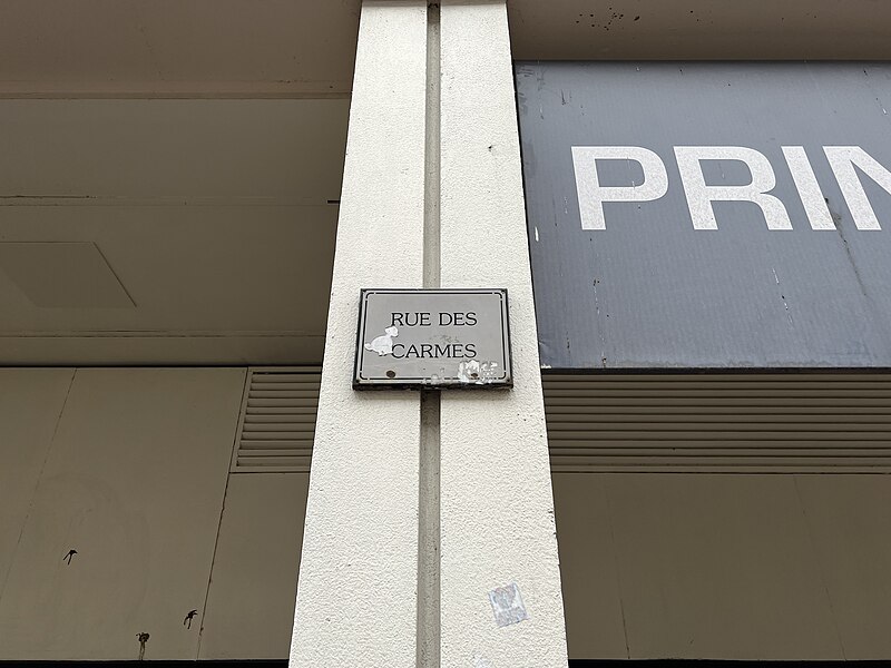 File:Plaque Rue Carmes - Rouen (FR76) - 2021-11-14 - 2.jpg