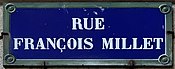 Plaque Rue François Millet - Paris XVI (FR75) - 2021-08-20 - 1.jpg