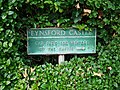 Signage for the medieval Eynsford Castle in Eynsford. [1]