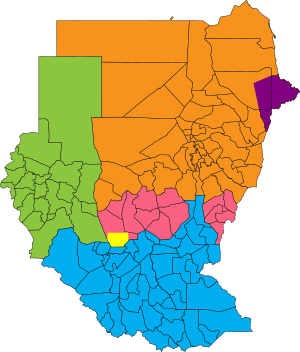Južný Sudán: Dejiny, Politika, Administratívne rozdelenie