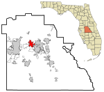 Polk County Florida Incorporated and Unincorporated areas Auburndale Highlighted.svg