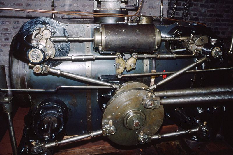 File:Pollit & Wigzel Corliss steam engine (1926) Blists Hill, Ironbridge 25.11.1994 Scans072 (11076051093).jpg