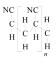 البنية الجزيئية لبوليمير أكريلونيتريل