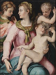 Virgin, Child, Infant John, and Saint Margaret, 1565-74, Princeton University Art Museum