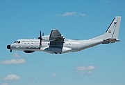 Portuguese Air Force C-295 arrives RIAT Fairford 10thJuly2014 arp.jpg