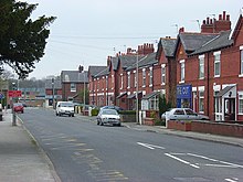 Terraced housing on Bulkeley Road, Poynton