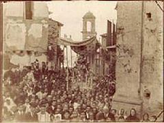 procesión del 16 de noviembre 1894 en Palmi