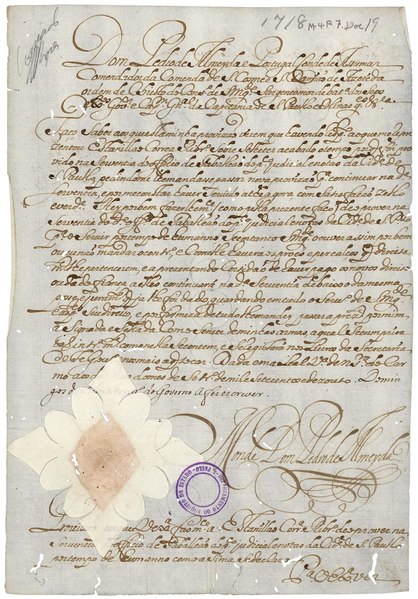 File:Provisão do ofício de tabelião da cidade de SP a Estanislau Ribeiro, por dom Pedro de Almeida e Portugal, Arquivo Público do Estado de São Paulo.pdf