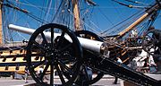 QF 12 pdr 8 cwt & HMS Victory